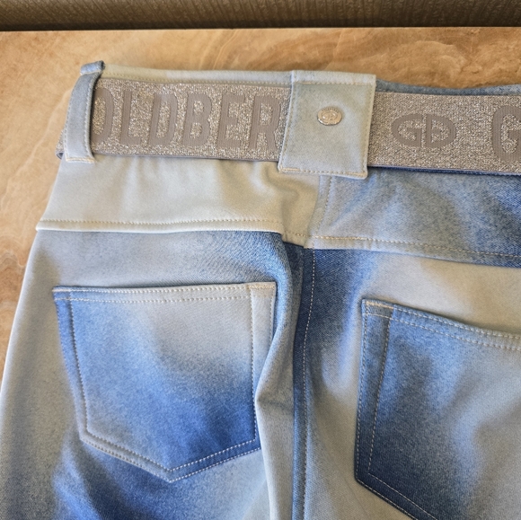 Goldbergh Blanchi Ski Pants Denim Jeans Blue Ciel Goldbergh Blue Ski Pants - Picture 9 of 16